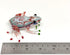 Frog Miniature Figurines Animals Hand Blown Color Glass Art Collectible Gift Decorate 3" (Red Green)...