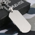 HZMAN Mens High Polishing Stainless Steel Dog Tag Pendant Necklace 22+2 Inch Link Chain...