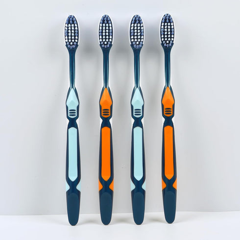 Soft Toothbrushes for Adults Dollar, Manual Toothbrush, Wave Shaped Bristles for Excellent Cleaning Effect, Anti Slip Handle (6 Packs)...