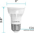 LUXRITE PAR16 LED Bulb, 5.5W (50W Equivalent), 4000K Cool White, 450 Lumens, Dimmable Spot Light, Enclosed Fixture Rated, 40° Beam Angle, ETL, Dam...