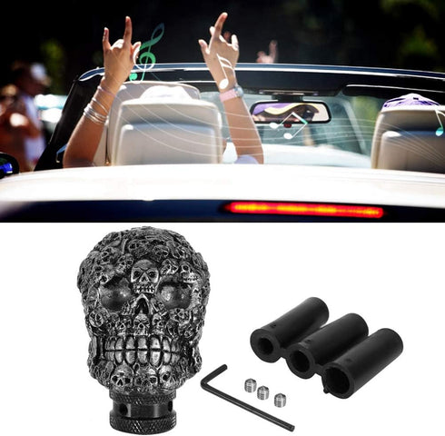 Fydun Skull Gear Stick Shifter Knob Car Modified Manual Gear Shift Knob Stick Lever Shifter Universal for Cars Truck Vehicle...