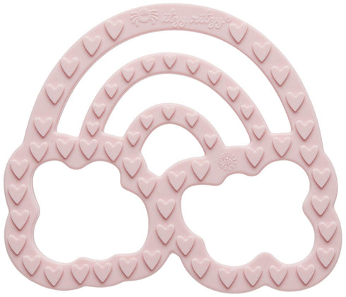 Itzy Ritzy Silicone Baby Teether – BPA-Free Infant Teether with Easy-to-Hold Design & Textured Back Side to Massage & Soothe Sore, Swollen Gums - ...