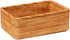 Handmade Rectangle Wicker Fruit Box Rattan Tray Magazine Organizer and Small Objects Container Serving Basket (Medium)...