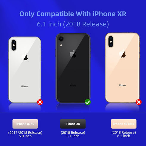 K TOMOTO Compatible with iPhone XR Case, Drop Protection Liquid Silicone Gel Rubber Full Body Bumper Cover with Soft Microfiber Shockproof Phone C...