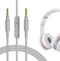 Geekria Audio Cable with Mic Compatible with Beats Studio Pro, Studio 3 Headphones Cable, 1/8" (3.5mm) to 3.5mm Replacement Stereo Cord with Inlin...