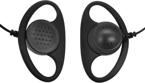 2.5mm Earpiece D Shape Headset with PTT Mic for Motorola Talkabout Radio T100 T200 T200TP T260 T260TP T265 T380 T400 T460 T600 T605 T605 T800 MH23...