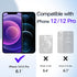 JETech Wallet Case for iPhone 12/12 Pro 6.1-Inch with Card Holder, Dual Layer Shockproof Protective Phone Cover, Sliding Hidden Slot (Purple)......