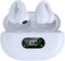 Wireless Ear Clip Bone Conduction Earbuds Open Ear Headphones Bluetooth, Clip On Sport Wireless Earbuds Waterproof Outer Headphones Cycling Runnin...