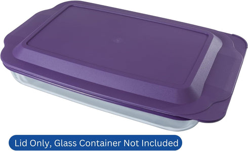 Replacement Lid Cover for Pyrex 3 QT Glass Baking Dish Caserole Container 233-PC (Purple)...