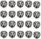 AD Beads Solid Metal 20 Pieces 12x12mm Lion Head Spacer Beads for Necklace Bracelet Craft Design...