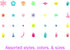 Jewelry Making kit Beads for Bracelets Making kit for Girls. 500+ Pieces Variety Shapes and Colors Perfect Toys for Girls Kids Age 4-6-8-10-12...