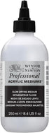 Winsor & Newton Professional Acrylic Medium, Slow Drying, 250ml (8.5-oz)...