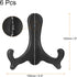 uxcell 6pcs 6" Easel Plate Holder, Plastic Folding Display Stand Black for Decorative Picture Frame...