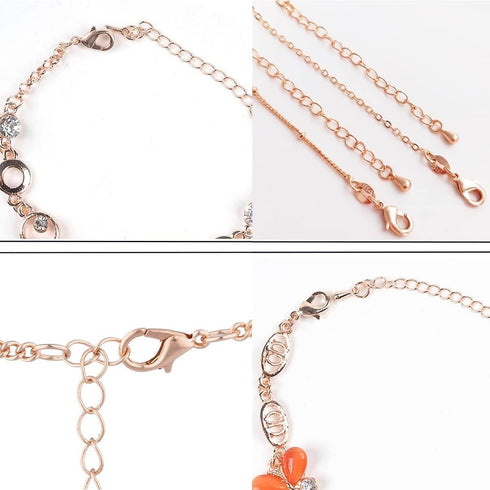 800 Pcs Jewelry Making Accessories Set with 100 Pieces Lobster Claw Clasp 200 Pieces Bead Tips Knot Covers and 500 Pieces Open Jump Ring Connector...