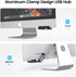 ORICO USB 3.0 Hub, USB Hub Clamp, Aluminum 4-Port USB Splitter with Extra Power Supply Port and 4.92 FT USB Data Cable, Desktop Powered USB Hub fo...