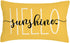 4TH Emotion Hello Sunshine Pillow Cover Farmhouse Yellow Lumbar Pillow Cover Spring Summer Decorations Cushion Case for Sofa Couch Polyester Linen...
