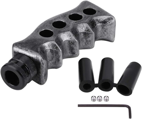 Gear Shift Knob, Universal Car Manual Stick Lever Handle Shifter Head Transmission Pistol Grip Gear Shifter Knob with 3 Adapters for Most Manual a...