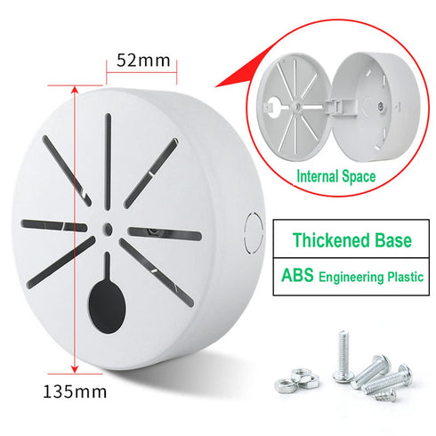 2 Pack Camera Junction Box,Universal Bullet Security Camera Mount Box, Bracket Hide Cable,Outdoor Camera Cover, Base Junction Box for CCTV Cameras...