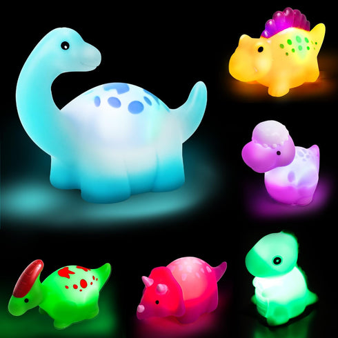TOY Life Dinosaur Bath Toys for Kids 3 4 5 8 Light Up Bath Toys for Toddler Boys Toys Baby Bath Toys for Infants Toddler Bath Toys Bathtub Toys fo...