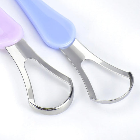 Boxed Tongue Scraper, Metal Tongue Scraper Clean Tongue, Professional Oral Care Tongue Brush, Fresh Breath, Improve Bad Breath. Suitable for adult...
