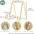 Brass Gold Plate Holders 4.5-inch for Display Plate Stands Small Mini Easel Stand Picture Stands Wirestand...