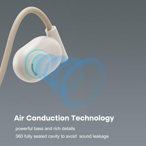 MAIRDI Open Ear Headphones Bluetooth 5.3 Air Conduction Wireless Headphone Sport Earbuds with Premium Sound, 8H Playtime, Mic Noise Reduction Earp...