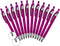 12 Pack Violet Stylus with Ball Point Pen for iPad Mini, iPad 2/3, New iPad, iPhone 5 4S 4 3GS, iPod Touch, Motorola Xoom, Xyboard, Droid, Samsung...