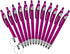 12 Pack Violet Stylus with Ball Point Pen for iPad Mini, iPad 2/3, New iPad, iPhone 5 4S 4 3GS, iPod Touch, Motorola Xoom, Xyboard, Droid, Samsung...