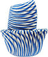 Regency Wraps Greaseproof Professional Grade Baking Cups, Pack of 40, Standard Liners, Blue Pisa Stripe, for Cupcakes, Muffins, Candy, Non Stick...