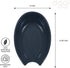 OGGI Spooner Ceramic Spoon Rest- Spoon Rest for Stove Top, Spoon Holder for Countertop, Kitchen Decor for Counter, Coffee Bar Accessories, Midnigh...