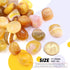 Hilitchi Yellow Agate Stone Tumbled Stones for Plants Cacti & Succulents Bedding, Vase Filler, Landscape Bottom Decoration (about 1lb(455g)/Bag)...