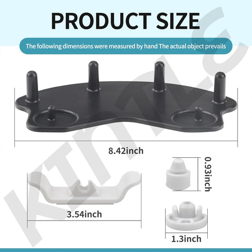Stand Mixer Attachment Holders/Base Accessories Cradle - Compatible With Kitchenaid Mixer Organizer for 4.5QT/5QT/6QT, Equipped With Rubber Feet (...