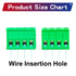 10 Set 5.08mm 4 Pin Male & Female Phoenix Type Connector No Soldering Green PCB Screw Terminal Block 4 Pole...
