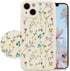 RALEAVO Floral Case for iPhone 13, Flower Branch Pattern Design Cute Cover Case for Girls Women Slim Thin Soft Silicone Shockproof Anti-slip Phone...