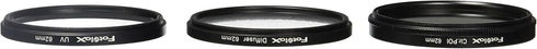 Fotodiox Filter Kit, UV, Circular Polarizer, Soft Diffuser, 62mm for Canon, Nikon, Sony, Olympus, Pentax, Panasonic Camera Lenses.......