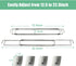 RV Refrigerator Bar Stainless Steel Adjustable Fridge Tension Rod Holds Food and Drinks in Place,Tension-Style 12.3-22.4" for Camper Refrigerator,...