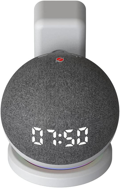 Echo Dot Wall Mount Holder,Outlet Wall Mount Holder Stand Hanger for Amazon Alexa Echo Dot 4th Gen Space Saving Accessories Without Messy...