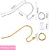 Earring Hooks 600pcs Hypoallergenic Earring Making kit with Jump Rings and Clear Silicone Earring Backs Stoppers(Silver and Gold)...