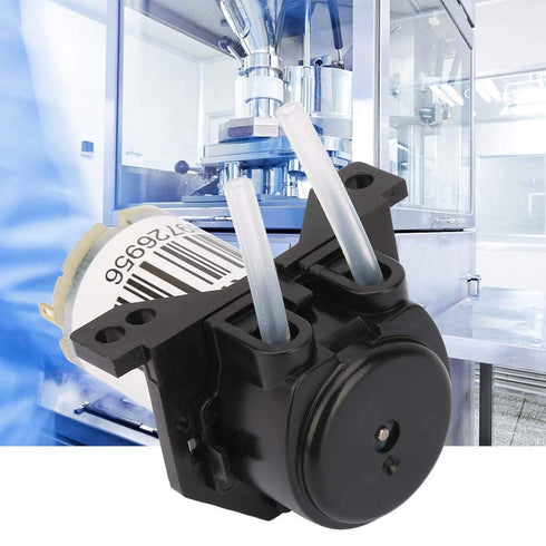 Peristaltic Pump,Dosing Pump DC 6V DIY Peristaltic Liquid Pump Miniature Silent Peristaltic Pump Self-Priming Pump(No plug-6V Right angle black)...