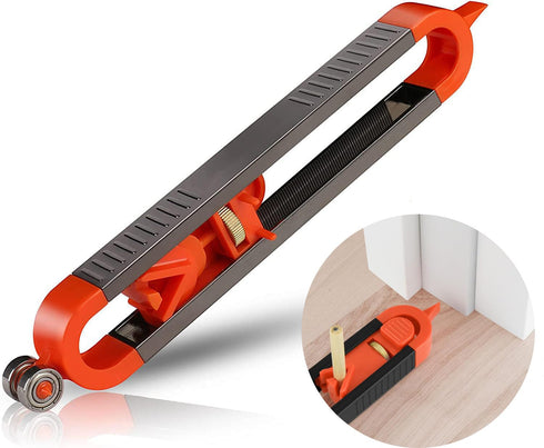 Contour Gauge Scribe Tool,Baowox Precise Profile Gauge Tool with Lock for Pencil Woodworking Edge Corner Measuring Profile Duplicator...