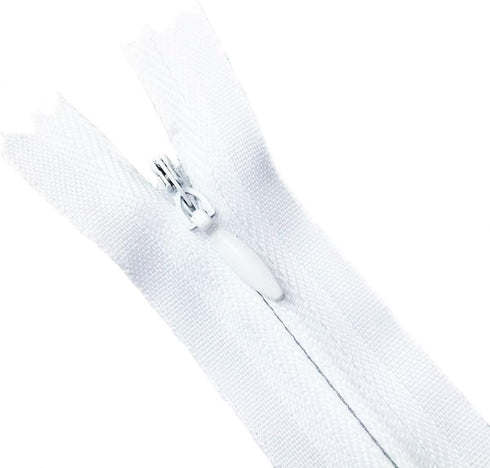 25pcs Nylon Invisible Zippers for Dresses, Skirts, Pillows, Sewing Craft (20 inch, White)...