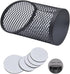 360-Degree Rotating Multi-Functional Pen Holder, 5 Compartments Large Storage Capacity Mesh Desk Organizer, Spinning Desk Office Supplies Storage,...