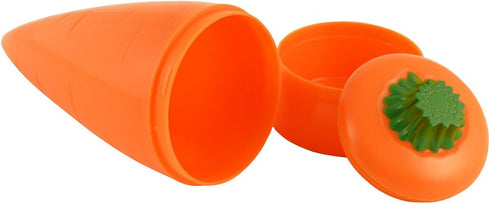 Hutzler Plastic Attack Snack containers, 2.6" x 7", Orange/Green...