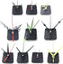 20Sets Black Quartz Clock Movements Mechanism Quartz Clock Motor with Hands Silent Sweep Wall Clock Cross Stitch Battery Operated Wall Clock Movem...