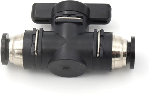 3/8 inch Push to Connect Ball Valve Union Air Flow Control Valve Quick Connect Tube Fittings Pneumatic Valve Air Hose Fittings 5pack...