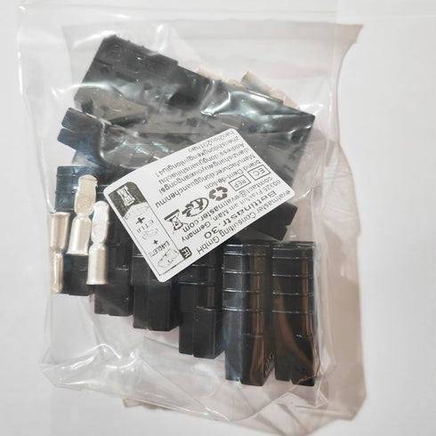 10Pcs Battery Connector 600V 50A 50Amp Battery Quick Connection Connector Plug for Car Van Modes Motorcycle (Black)...