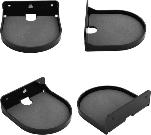 TXEsign 2 Pack 5.3”Small Floating Shelves Acrylic Hanging Shelf Adhesive & Screw Wall Mount Small Shelf for Bluetooth Speaker, Webcam, Action Figu...