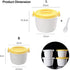 Microwave Rice Cooker, Food Grade Portable Microwave Steamer for Rice, Microwave Steamer for Vegetables, Microwave Cookware (L)...
