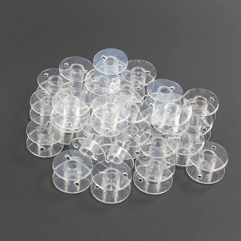 Hekisn Sewing Machine and Embroidery Bobbins, SA156 Bobbins for Brother, Class 15 Transparent Sewing Bobbins (30 Pack)...
