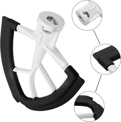 Flex Edge Beater for KitchenAid,Mixer Attachement Compatible With KitchenAid,Mixer Accessory,Fits Tilt-Head Stand Mixer Bowls For 4.5-5 Quart Bowl...
